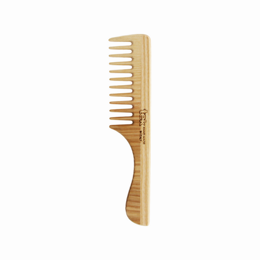 Tek Wide-Tooth Comb with Wooden Handle